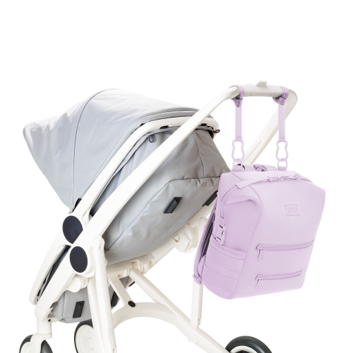 Indi Diaper Backpack in Washed Lilac. Medium - Image 5