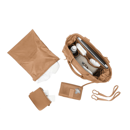 Wade Diaper Tote in Camel - Image 8