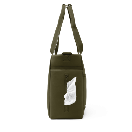Wade Diaper Tote in Dark Moss - Image 5