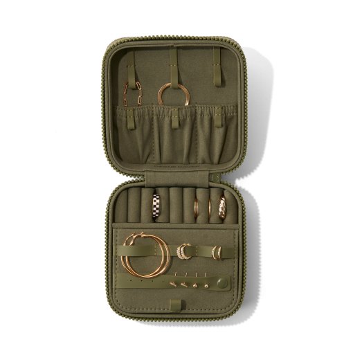 Frankie Jewelry Case in Dark Moss. Large - Image 7