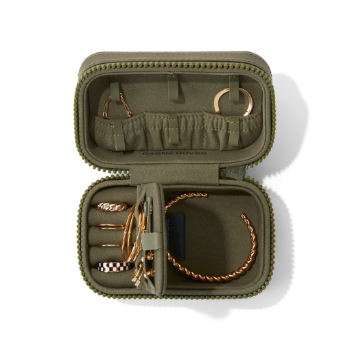 Frankie Jewelry Case in Dark Moss. Small - Image 6