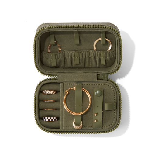 Frankie Jewelry Case in Dark Moss. Small - Image 7