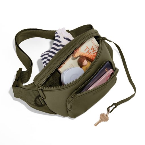 Jax Large Fanny Pack in Dark Moss - Image 4