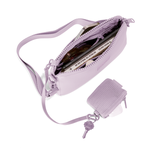 Nora Shoulder Bag in Washed Lilac - Image 5