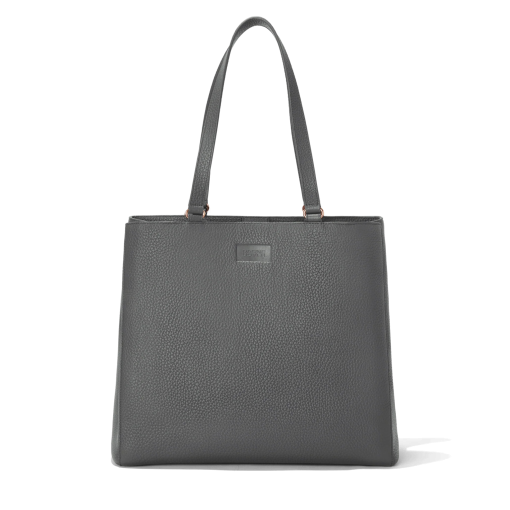 Allyn Tote in Graphite. Large