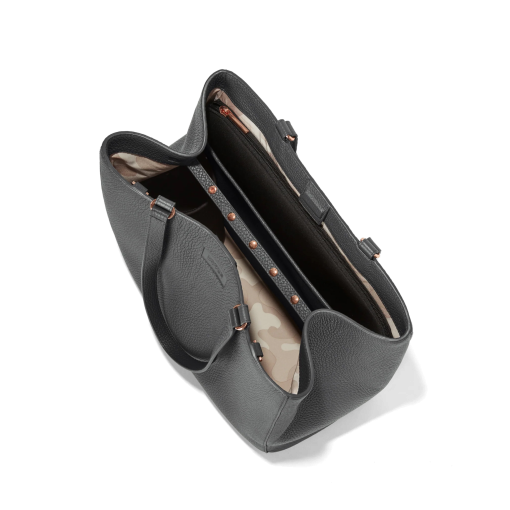Allyn Tote in Graphite. Large - Image 5