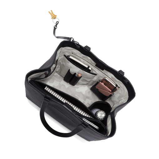 Allyn Tote in Onyx. Large - Image 6