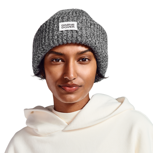 Chunky Knit Beanie in Onyx Marble - Image 8