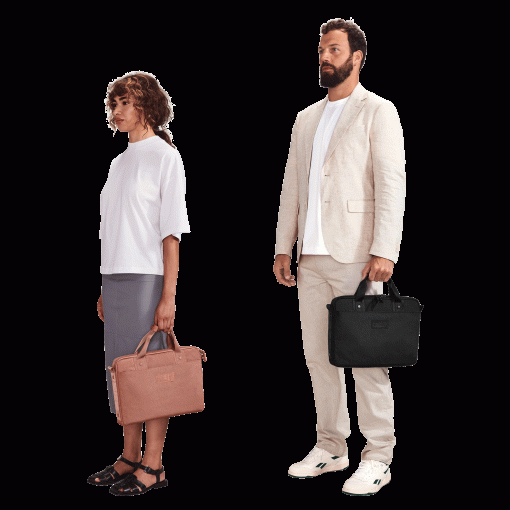 Oslo Slim Laptop Bag in Warm Dust - Image 12