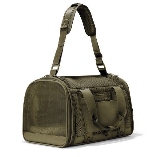 Kyoto Pet Carrier in Dark Moss. Large - Image 3