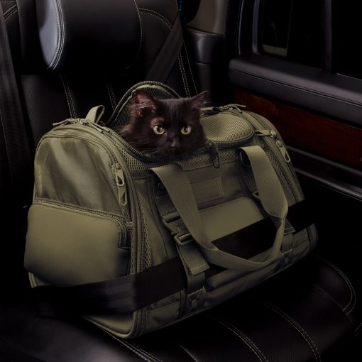 Kyoto Pet Carrier in Dark Moss. Large - Image 8