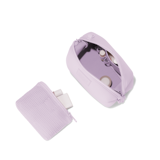 Hunter Toiletry Bag in Washed Lilac. Small - Image 6