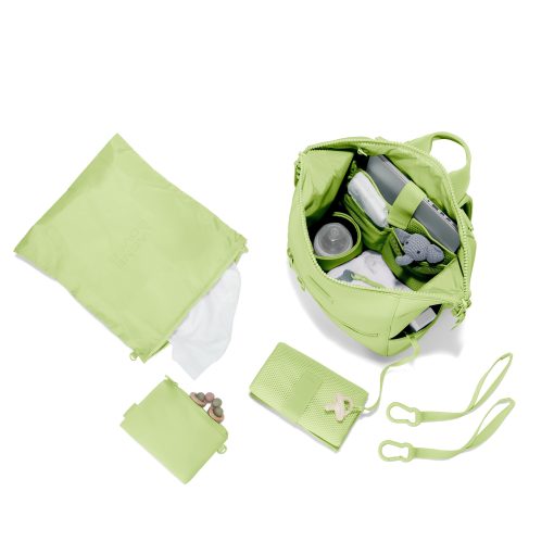 Indi Diaper Backpack in Matcha Latte. Medium - Image 7