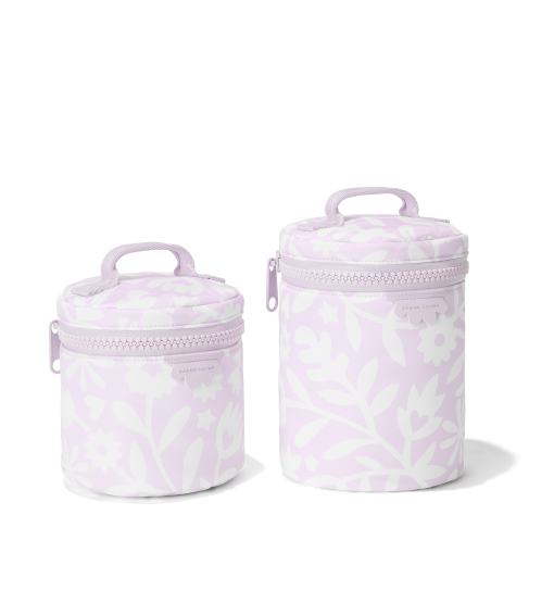 Mila Toiletry Organizer in Bloom Print. Small - Image 2