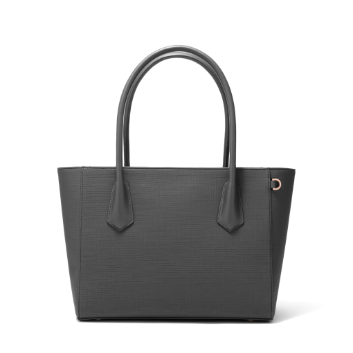Signature Tote in Graphite. Legend