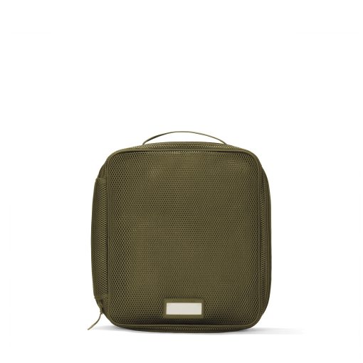 Roma Packing Cube in Dark Moss Air Mesh. Large
