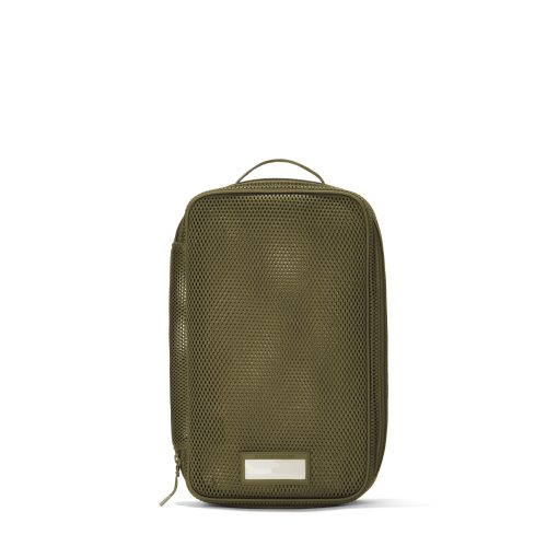 Roma Packing Cube in Dark Moss Air Mesh. Medium