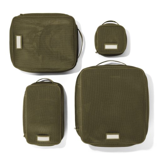 Roma Packing Cube in Dark Moss Air Mesh. Extra Large - Image 7