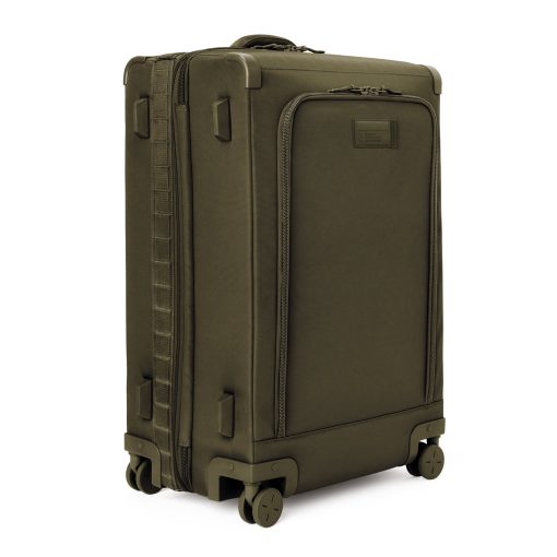 Sydney Checked Luggage in Dark Moss. Larger - 28.5 inch - Image 2