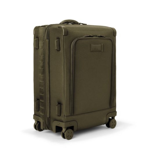 Sydney Checked Luggage in Dark Moss. Smaller - 25 inch - Image 2