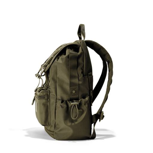 Brooklyn Flap Top Backpack in Dark Moss - Image 9