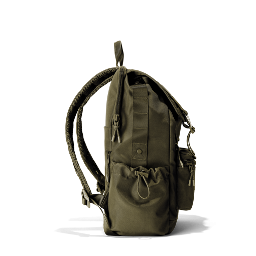 Brooklyn Flap Top Backpack in Dark Moss - Image 5
