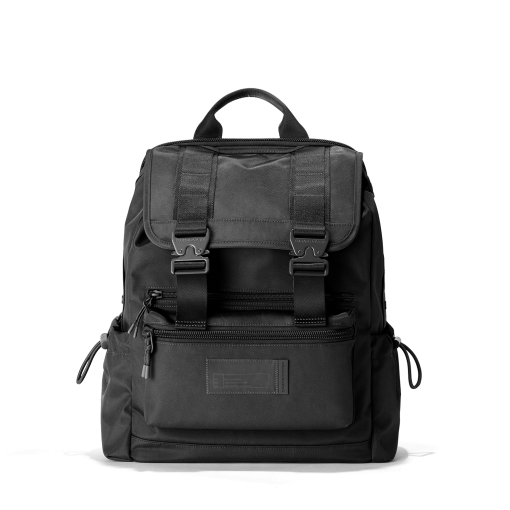 Brooklyn Flap Top Backpack in Onyx