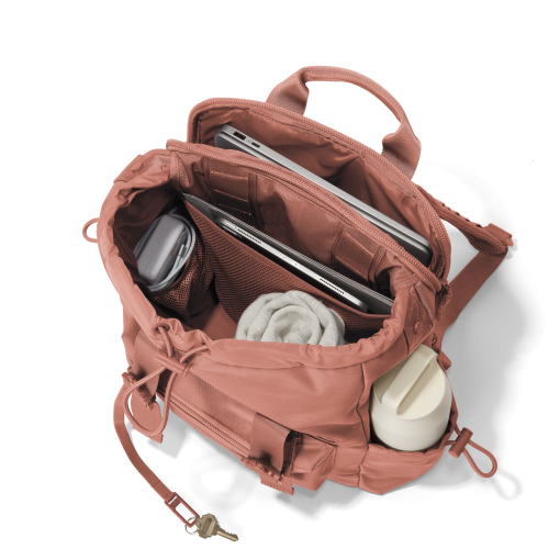 Brooklyn Flap Top Backpack in Warm Dust - Image 10
