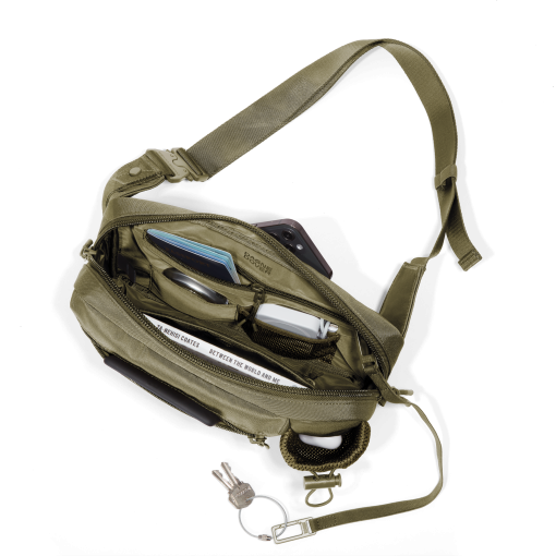 Cairo Sling Bag in Dark Moss - Image 10