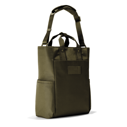 Petra Convertible Tote in Dark Moss - Image 3