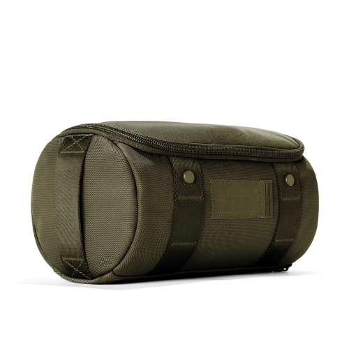 Seoul Dopp Kit in Dark Moss. Large - Image 6