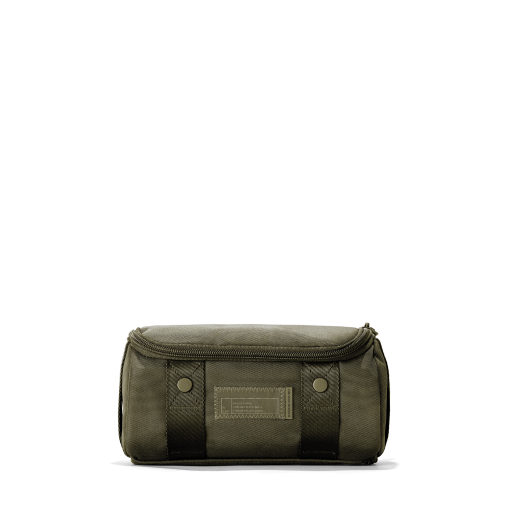 Seoul Dopp Kit in Dark Moss. Small