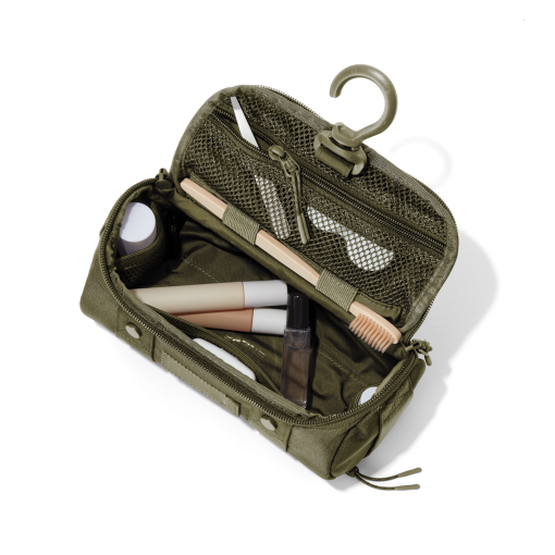 Seoul Dopp Kit in Dark Moss. Small - Image 10